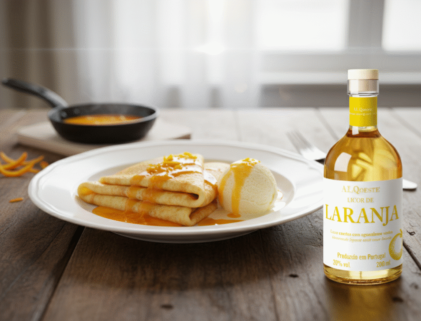 Crepes de Laranja (tipo Suzette, sem flambar)