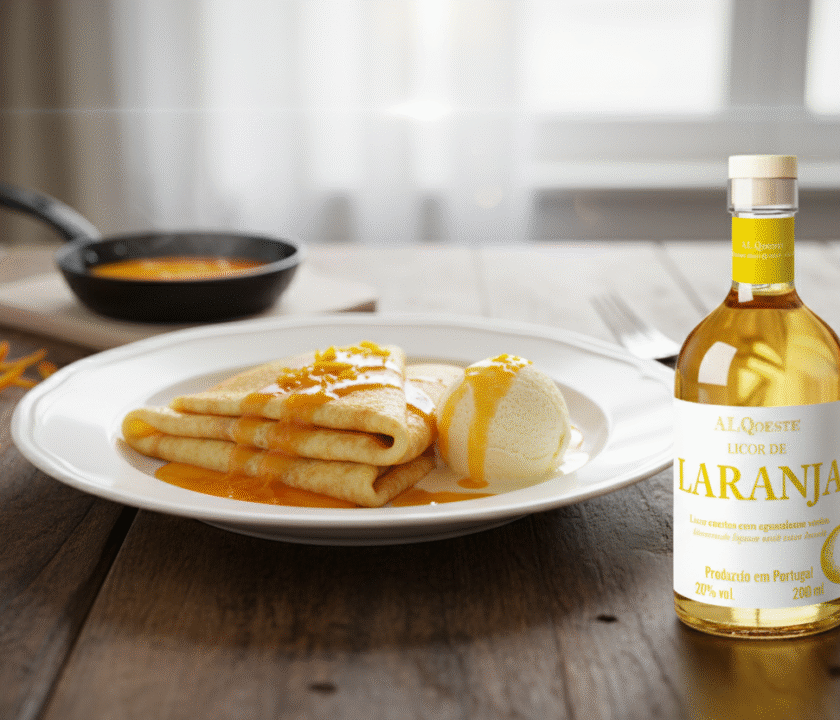 Crepes de Laranja (tipo Suzette, sem flambar)