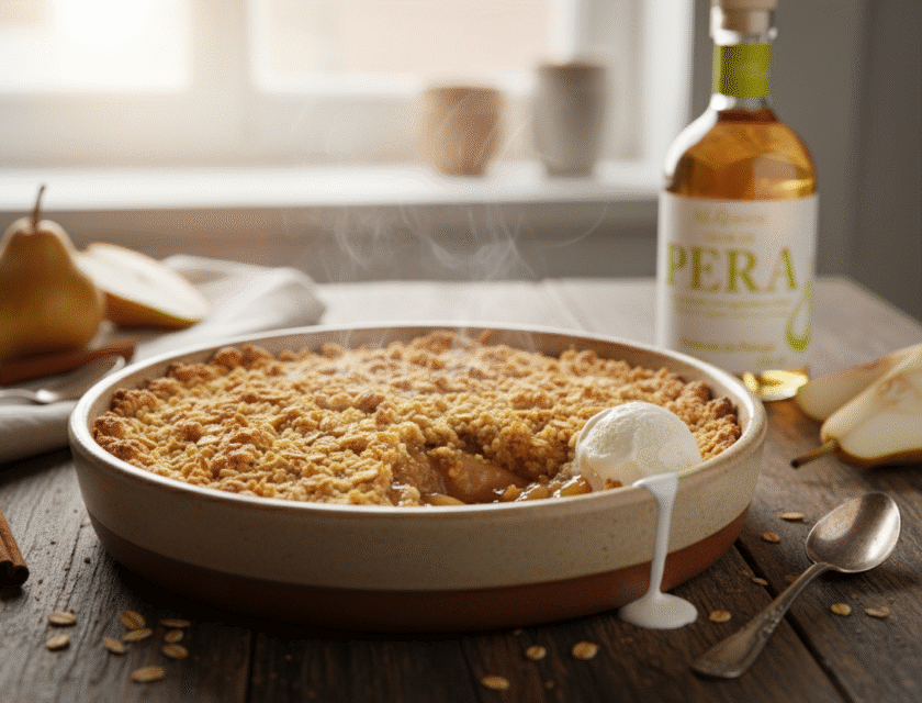 Crumble de Pera com Aveia