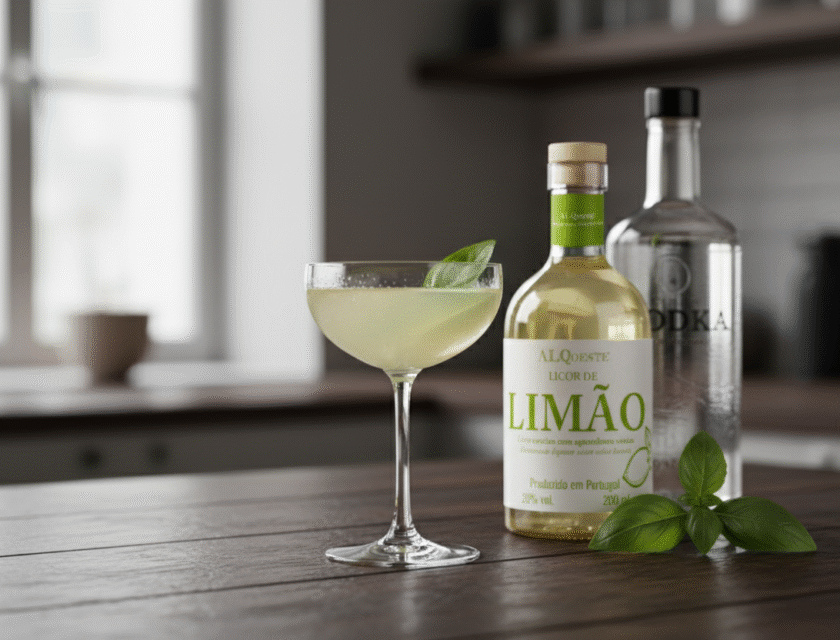 Lemon Basil Martini