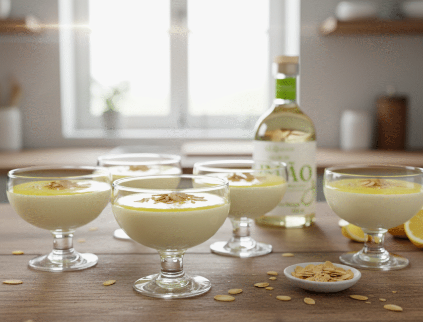 Panna Cotta de Limão e Iogurte